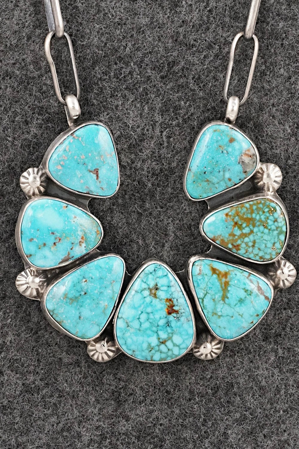 Turquoise & Sterling Silver Necklace - Kathleen Livingston