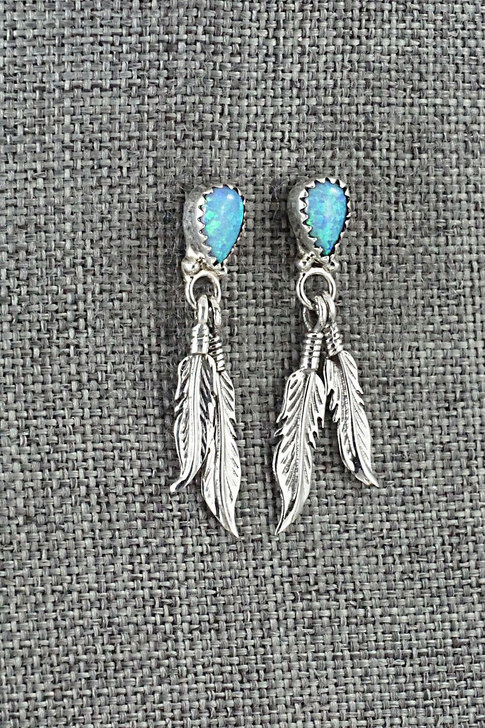 Opalite & Sterling Silver Earrings - Judy Largo