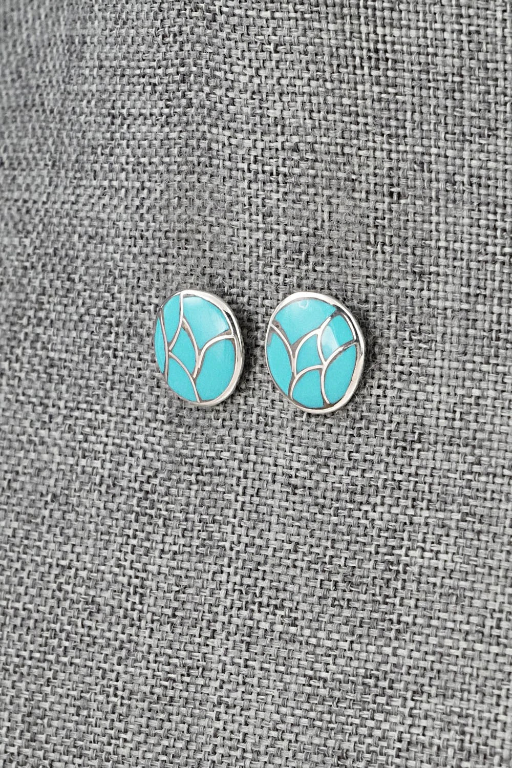 Turquoise & Sterling Silver Earrings - Orena Leekya