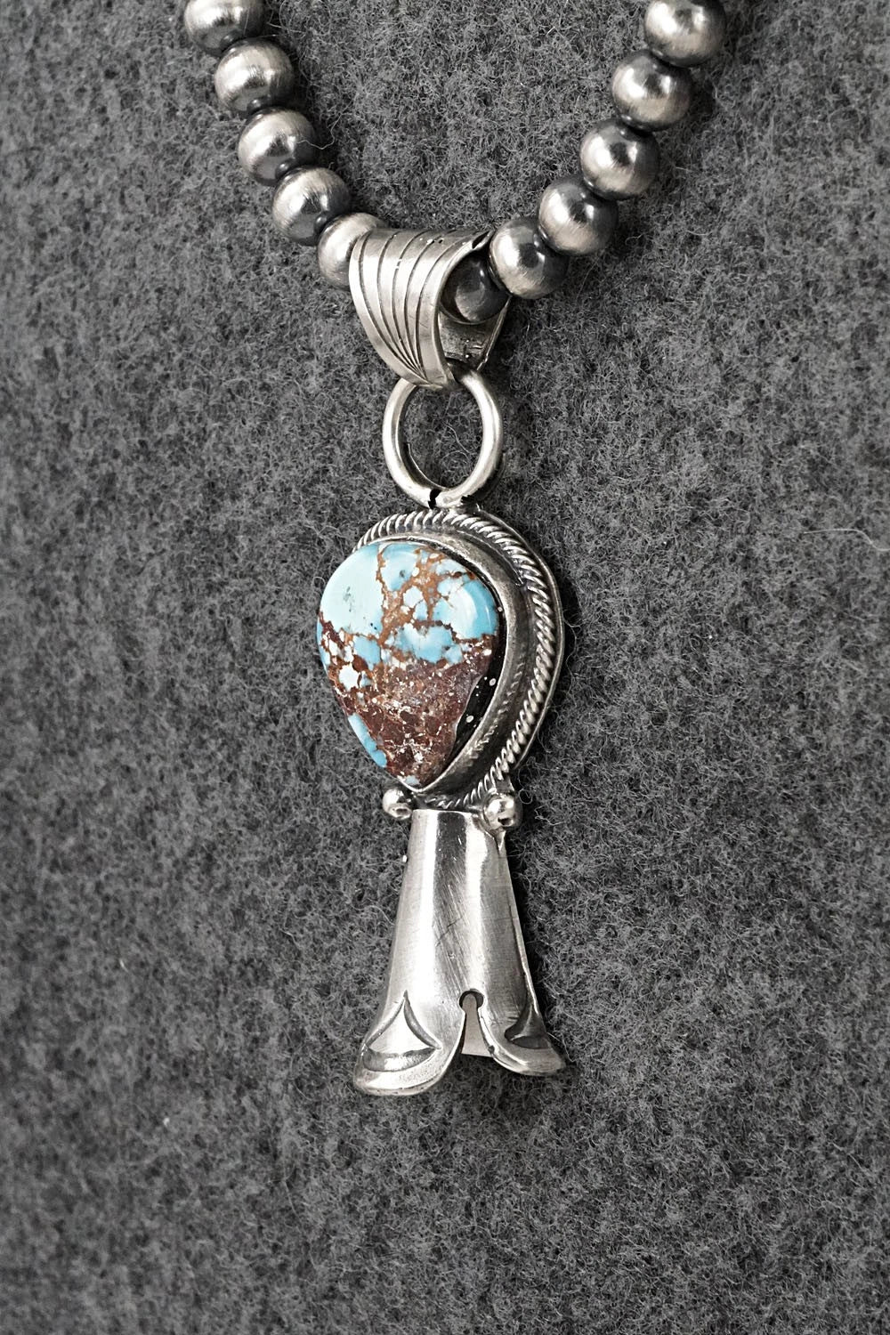Turquoise & Sterling Silver Necklace - Sharon McCarthy