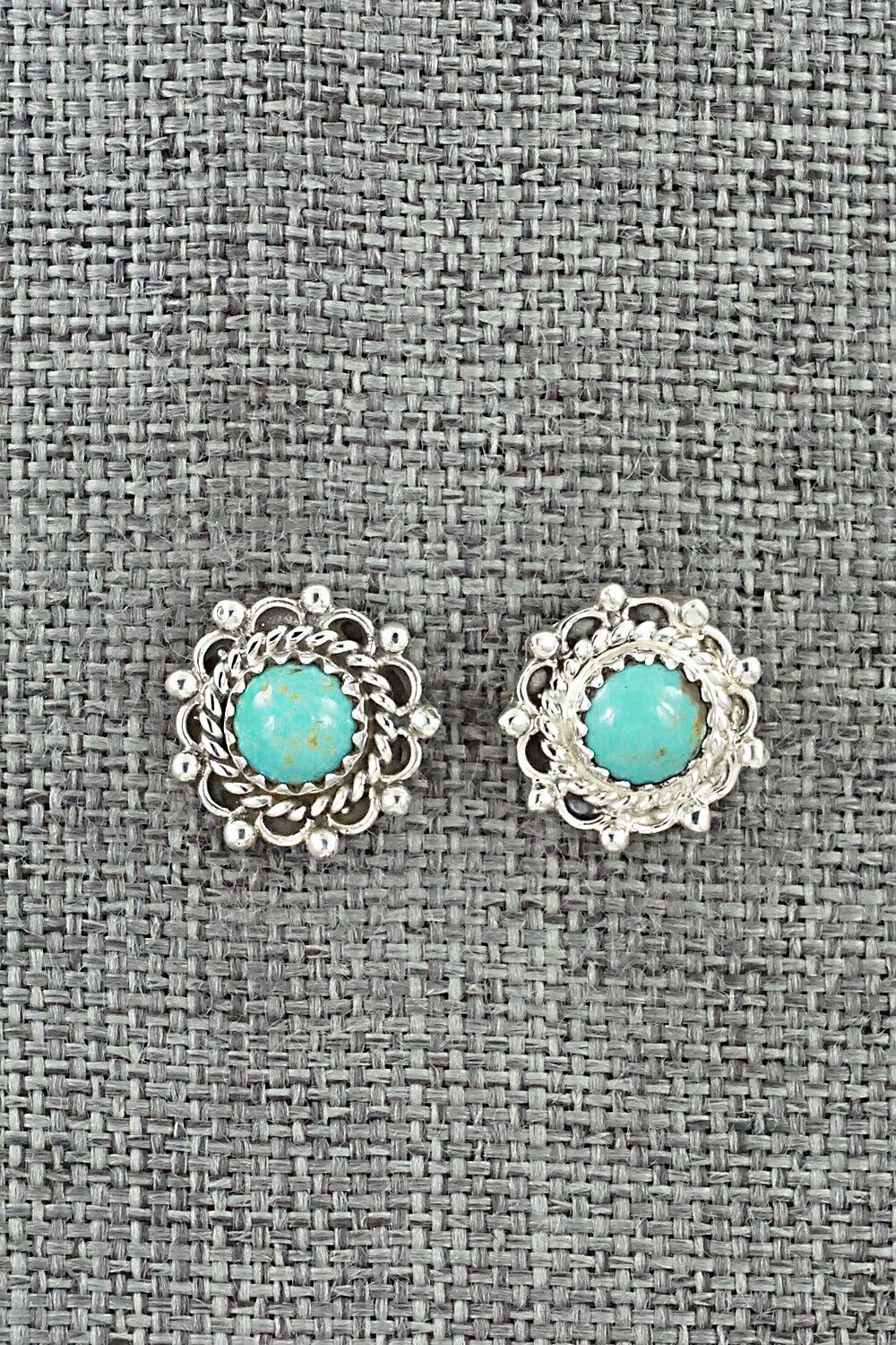 Turquoise & Sterling Silver Earrings - Harris Largo