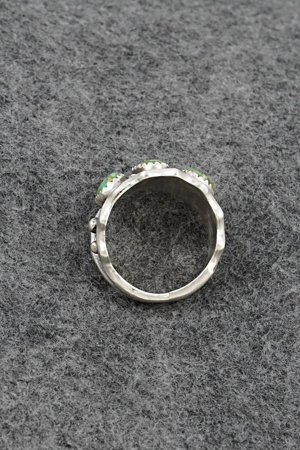 Turquoise & Sterling Silver Ring - Genevieve Francisco - Size 9.75