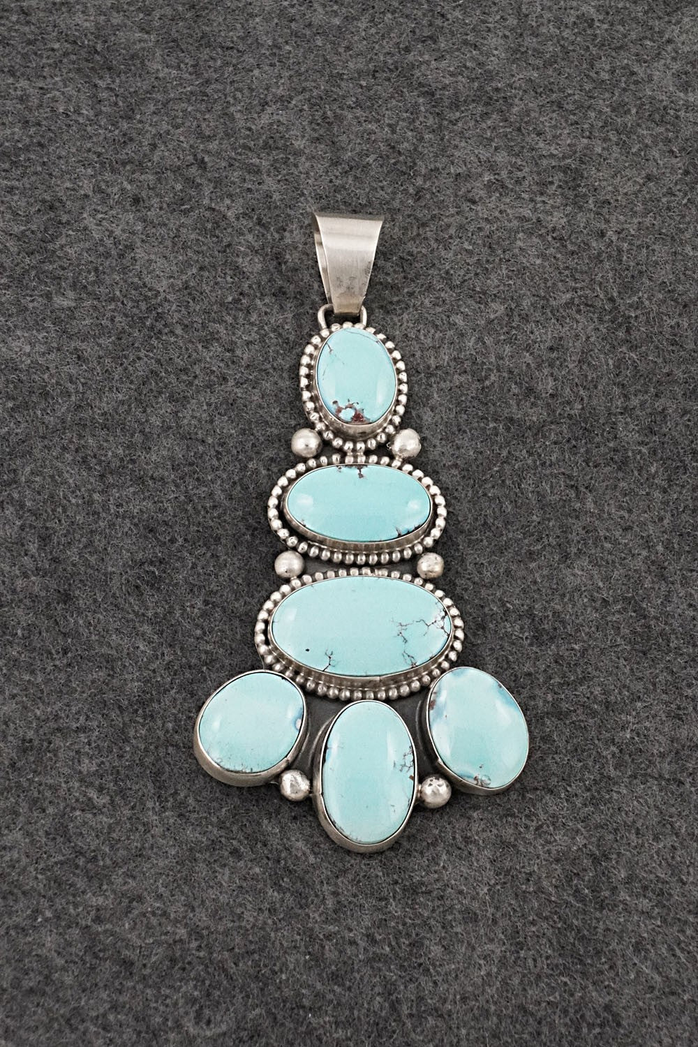 Turquoise & Sterling Silver Pendant - Bobby Johnson