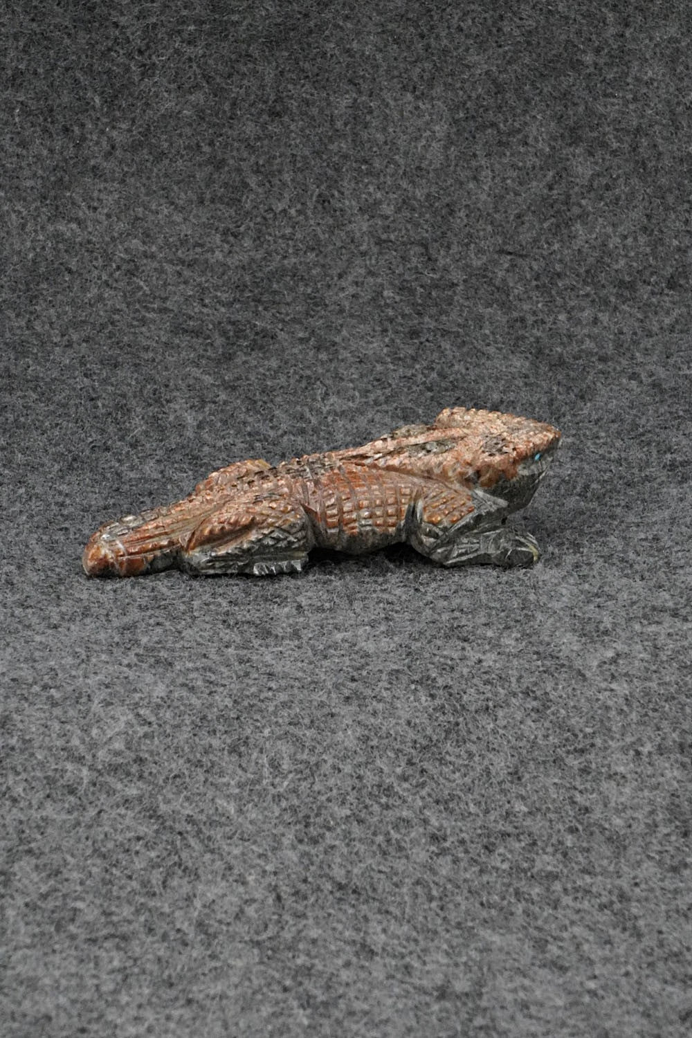 Horned Toad Zuni Fetish Carving - Tony Mackel