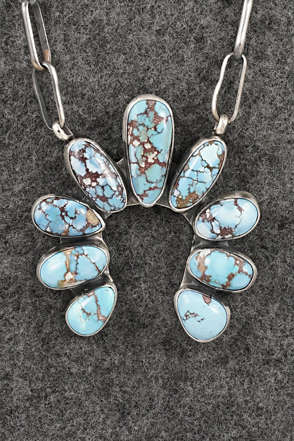 Turquoise & Sterling Silver Necklace - Darrin Livingston