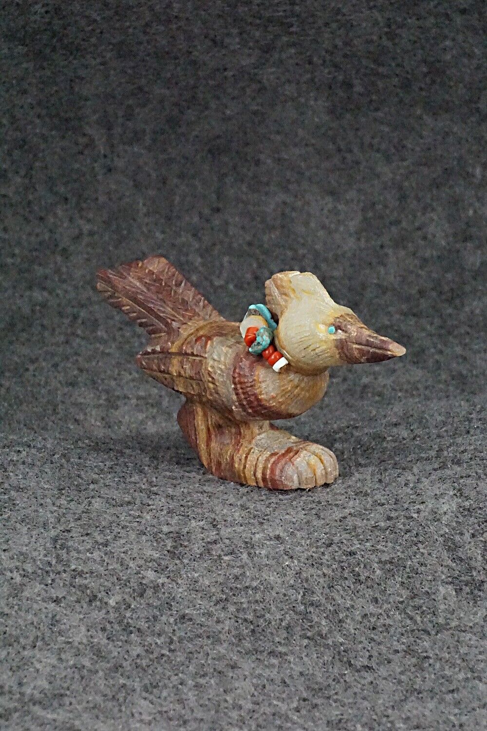 Roadrunner Zuni Fetish Carving - Douglas Martza