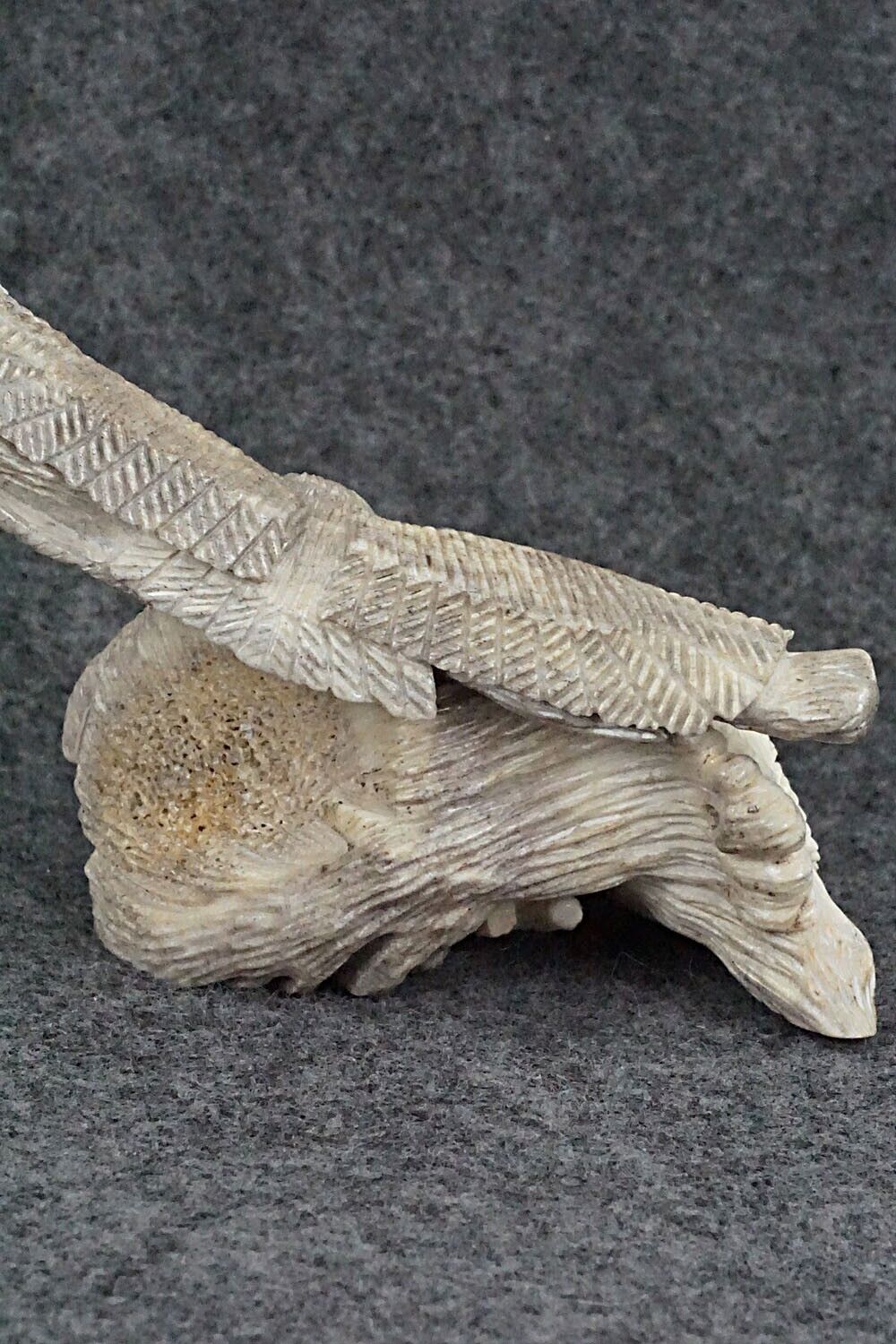 Owls Nesting Zuni Fetish Carving - Destry Siutza