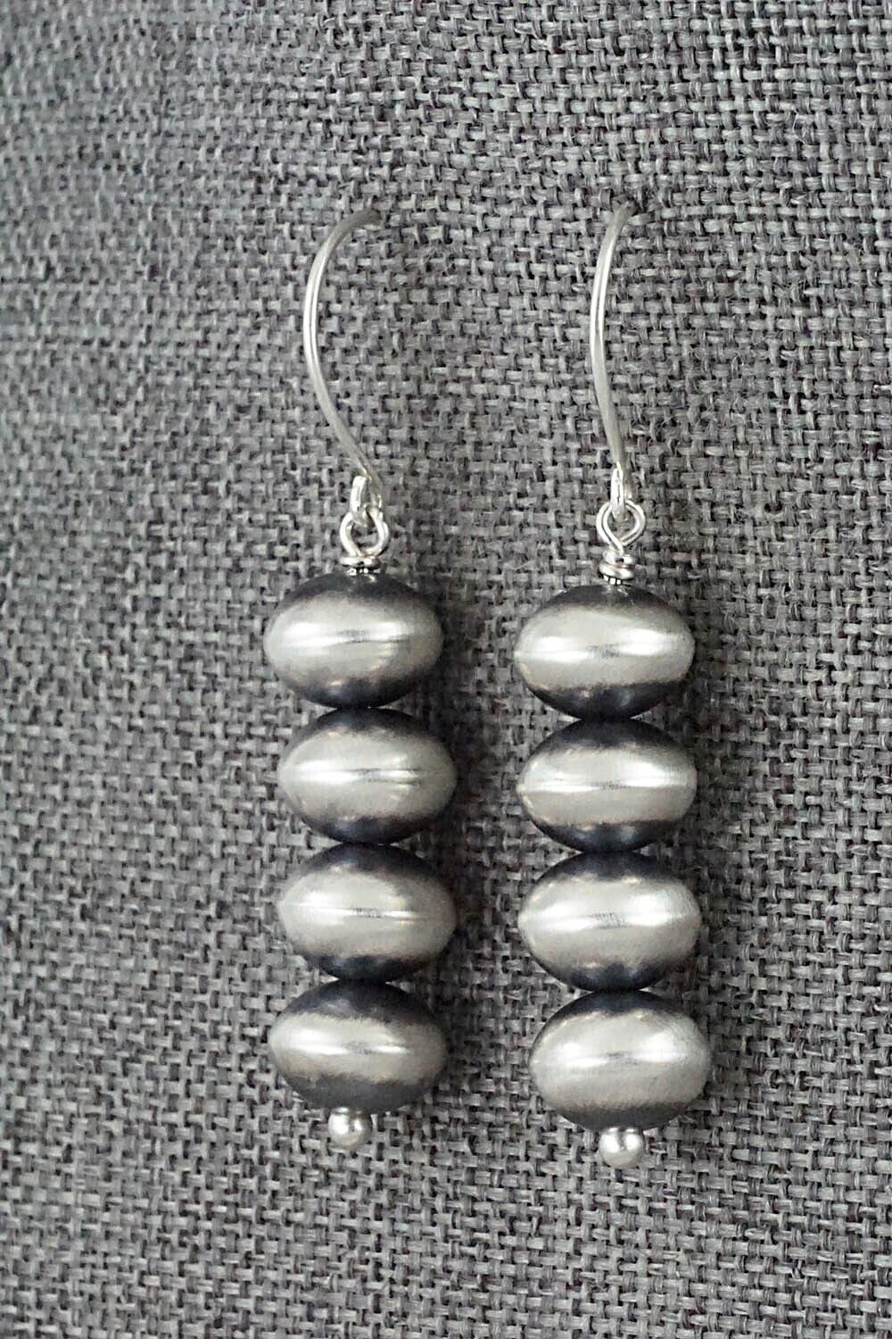 Sterling Silver Navajo Pearl Earrings - Bryannen Halwood