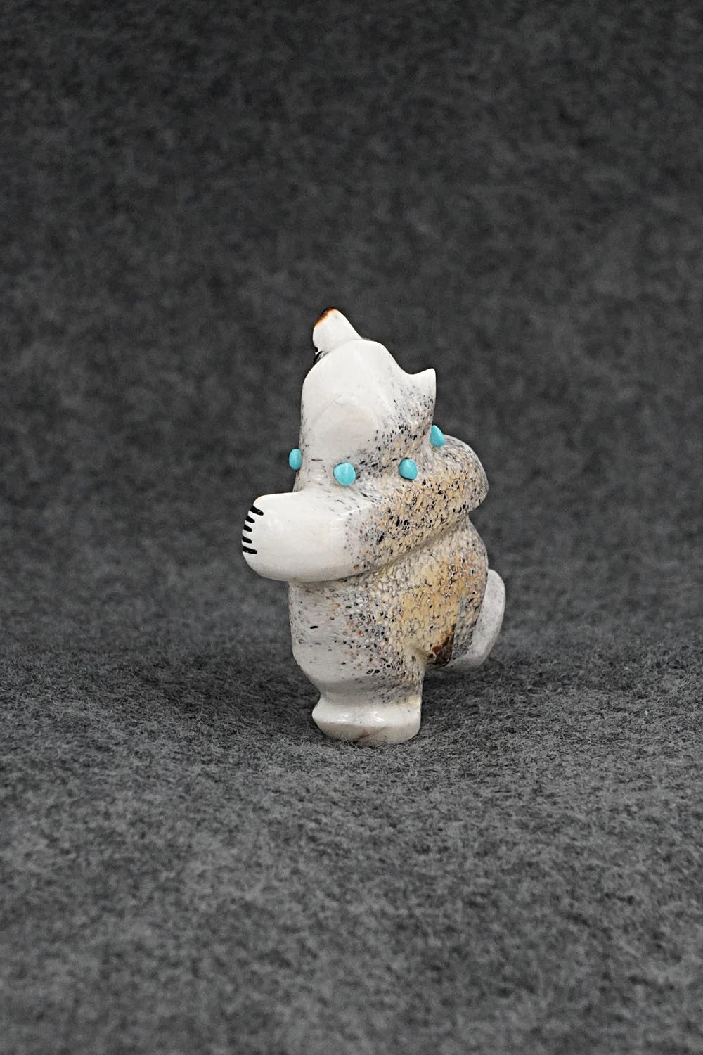 Dancing Bear Zuni Fetish Carving - Claudia Peina