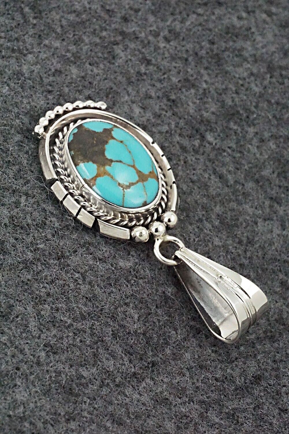 Turquoise & Sterling Silver Pendant - Samuel Yellowhair