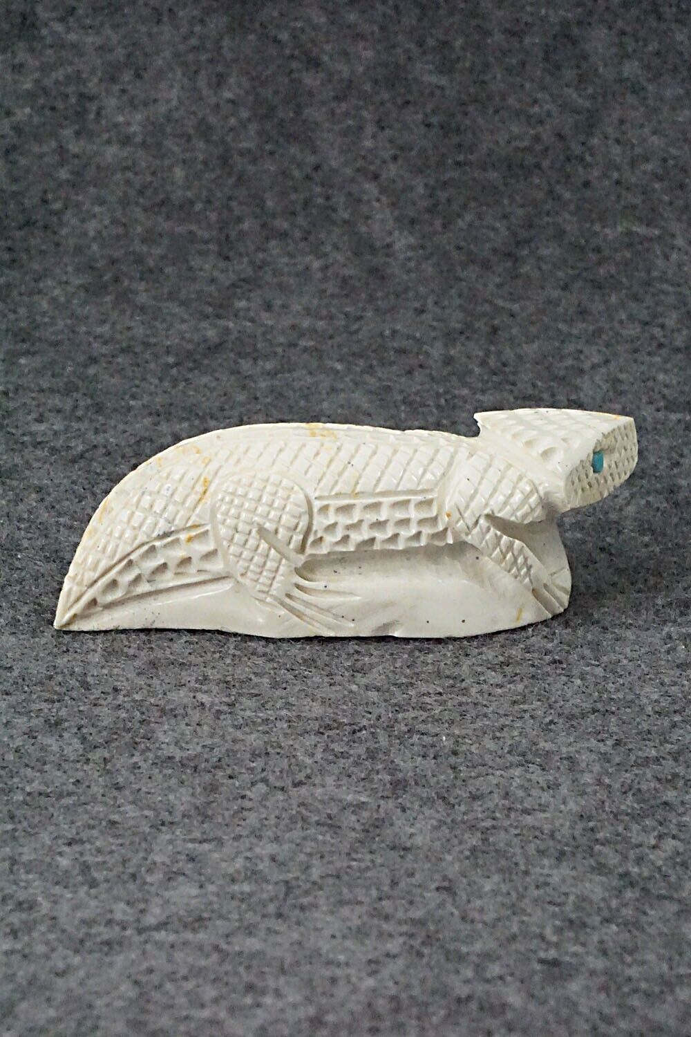 Horned Toad Zuni Fetish Carving - Jensen Charlie