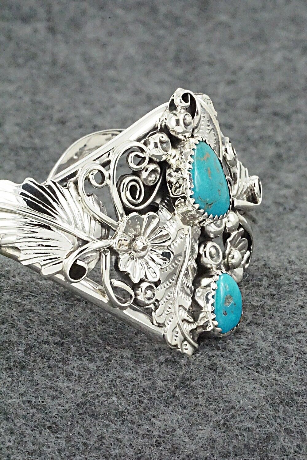 Turquoise & Sterling Silver Bracelet - Harry Yazzie