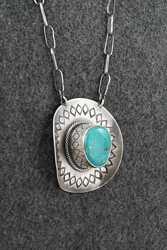 Turquoise & Sterling Silver Necklace - Randy Boyd