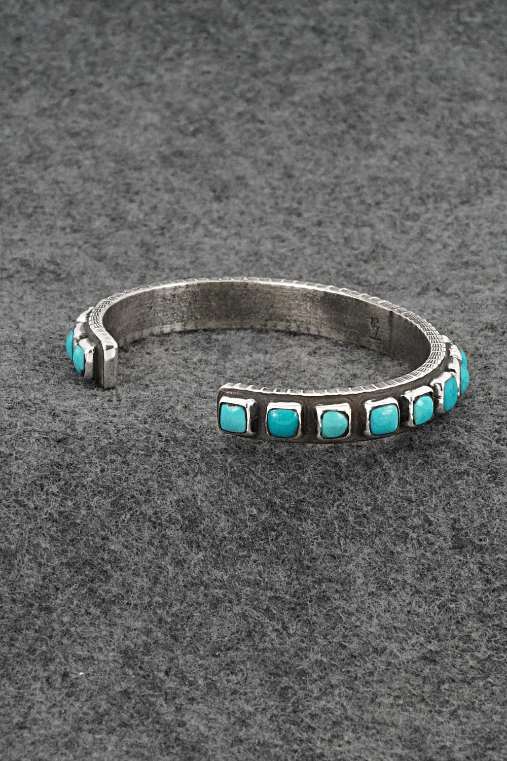 Turquoise & Sterling Silver Bracelet - Ernest Rangel