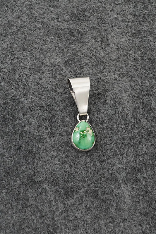 Turquoise & Sterling Silver Pendant - Rosemary Saunders