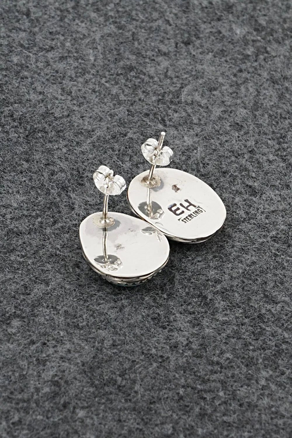 Turquoise & Sterling Silver Earrings - Ernest Hawthorne