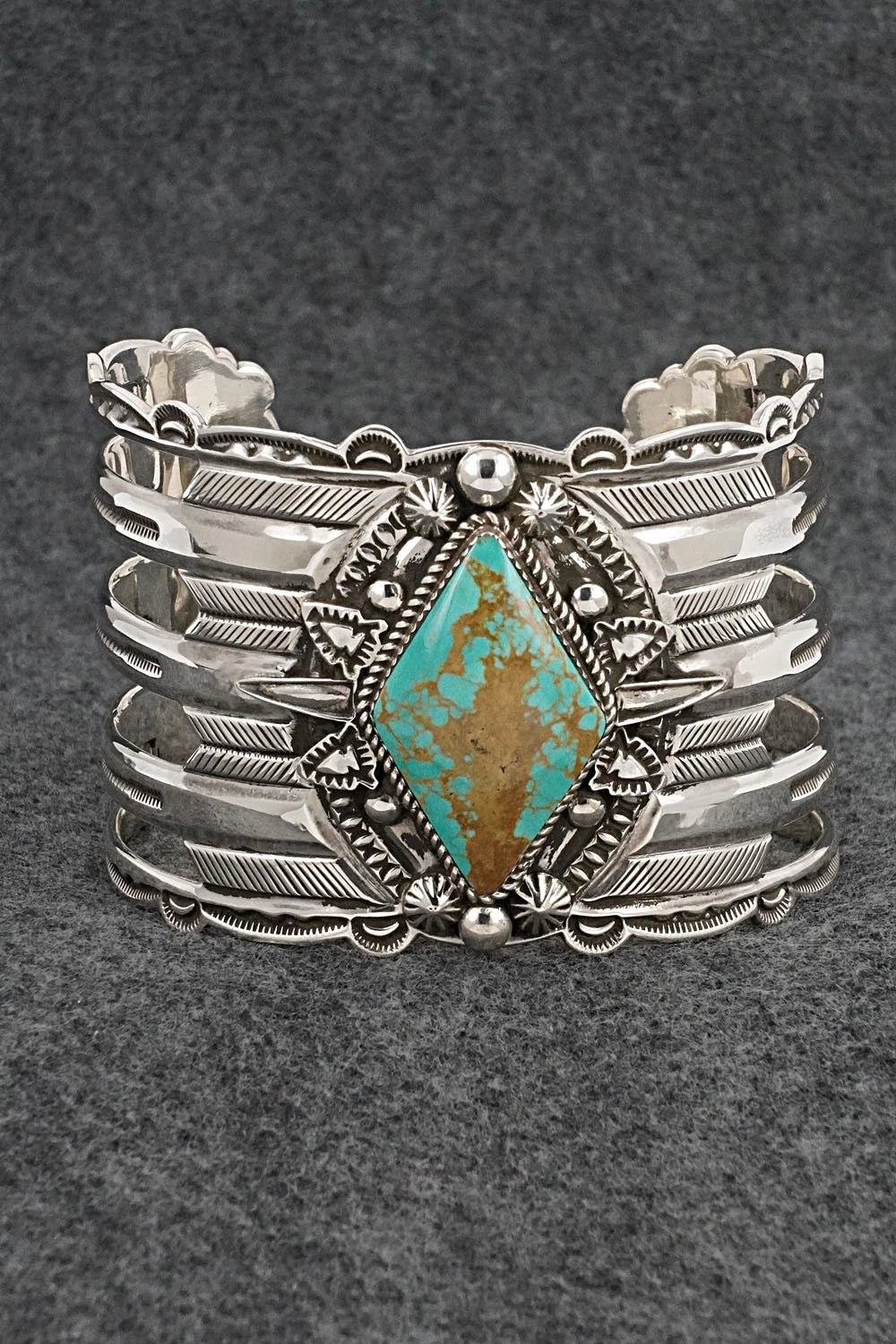 Turquoise & Sterling Silver Bracelet - Roland Dixson