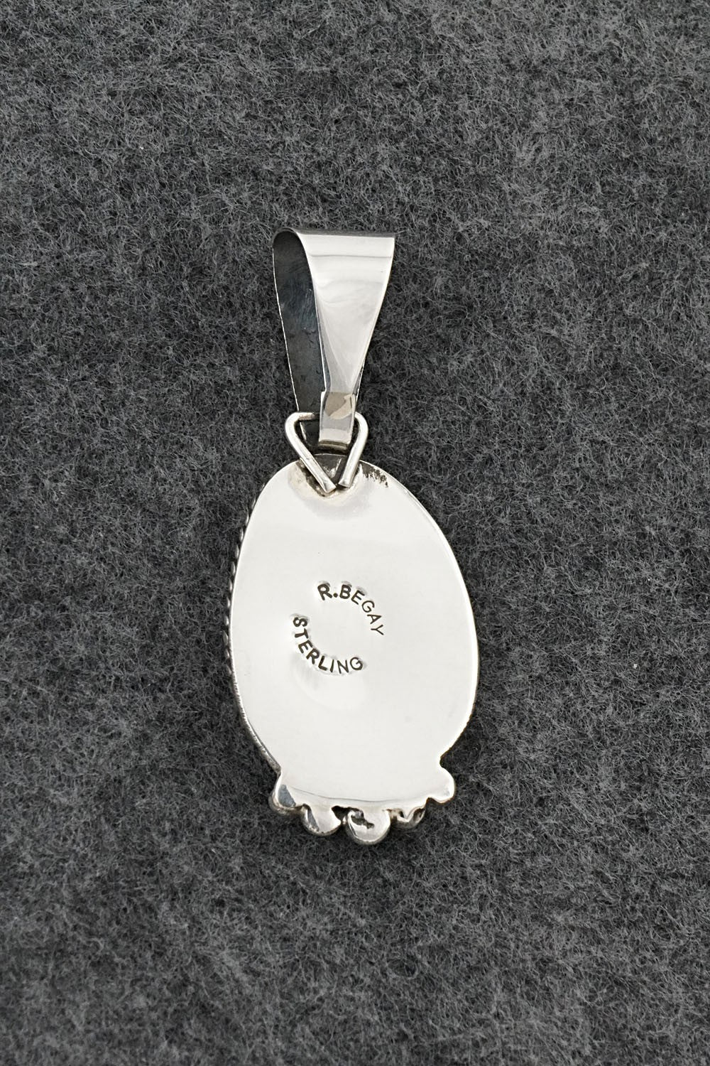 Turquoise & Sterling Silver Pendant - Rena Begay