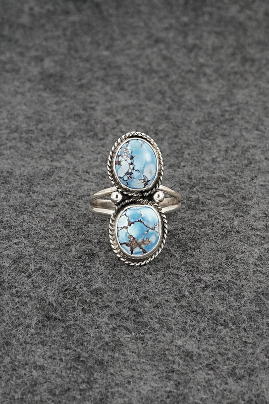 Turquoise & Sterling Silver Ring - Eugene Gruber - Size 9