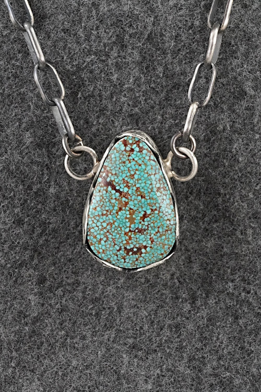 Turquoise & Sterling Silver Necklace - Paul Livingston