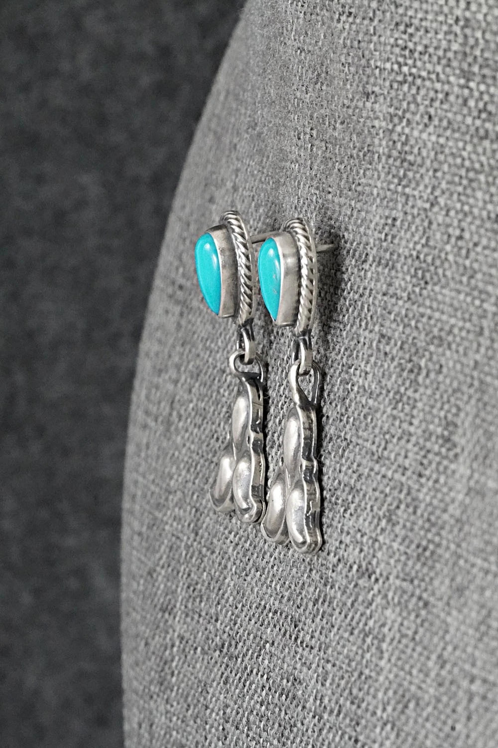 Turquoise & Sterling Silver Earrings - Sharon McCarthy
