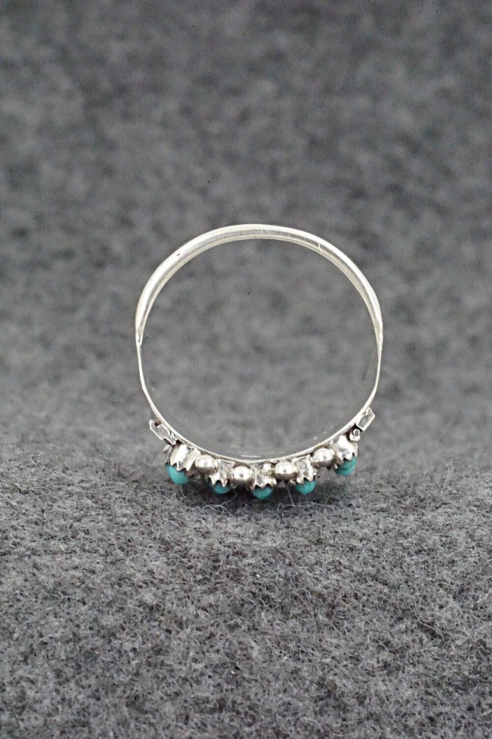 Turquoise & Sterling Silver Ring - Stephen Haloo - Size 8.5