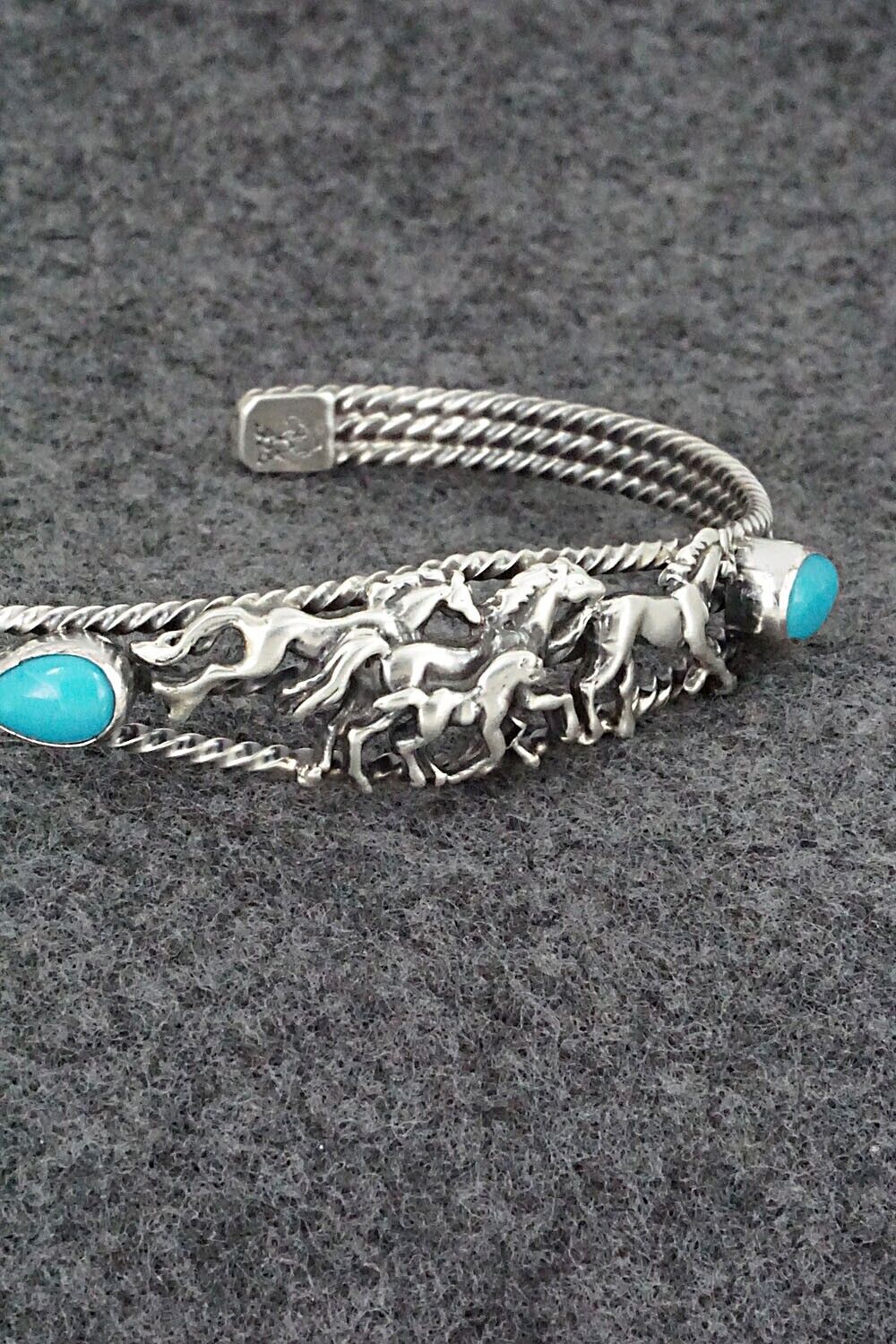 Turquoise & Sterling Silver Bracelet - Bobby Platero