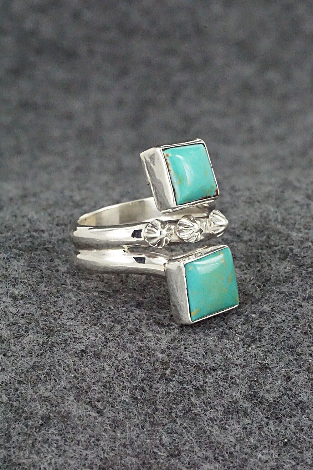 Turquoise & Sterling Silver Ring - Bobby Platero - Size 6