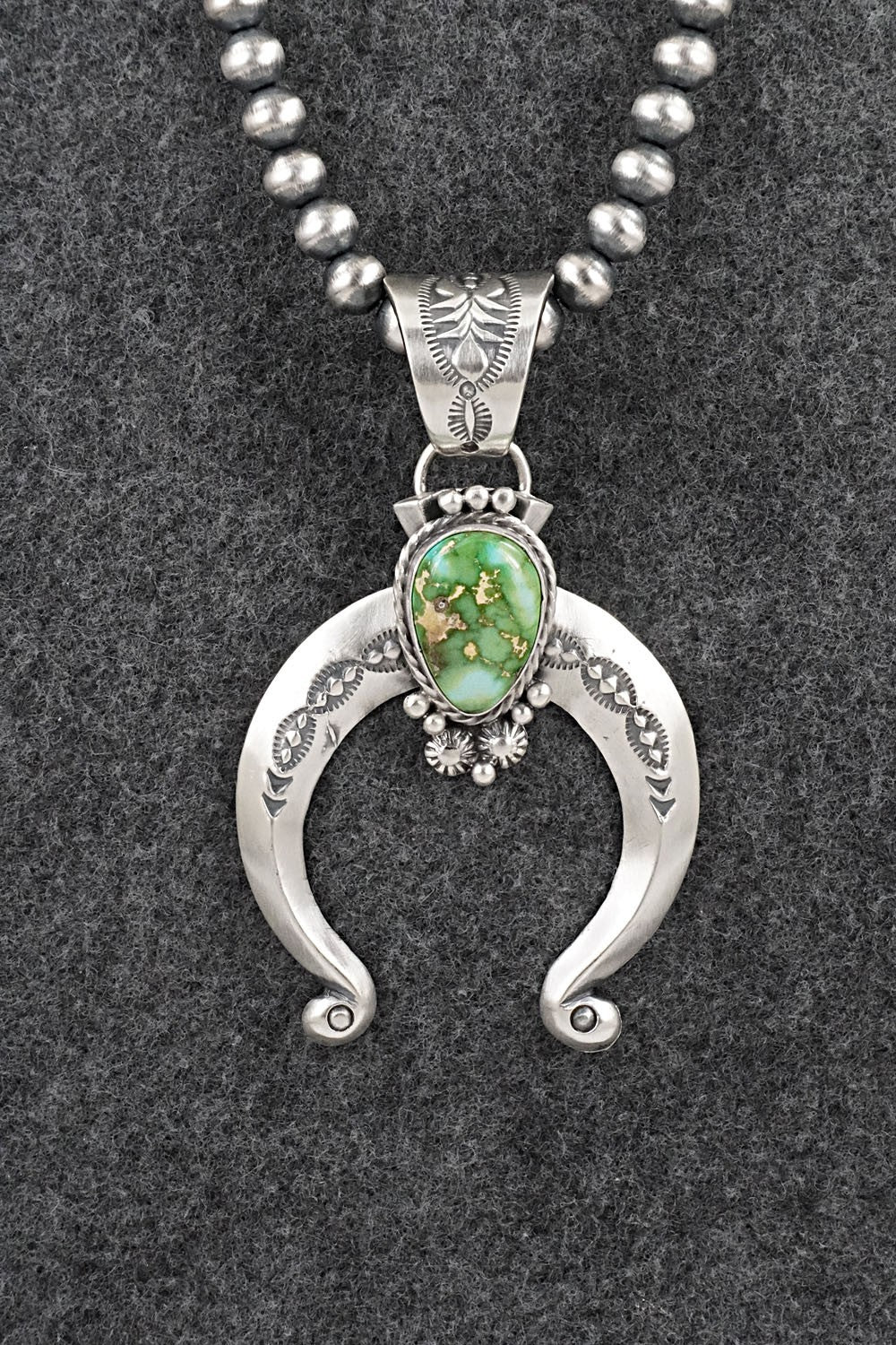 Turquoise & Sterling Silver Necklace - Samuel Yellowhair