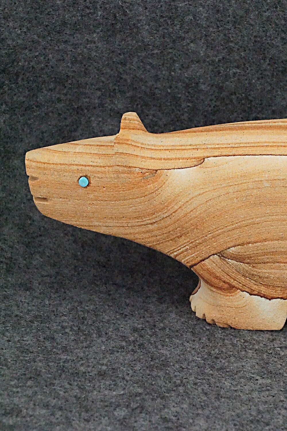 Bear Zuni Fetish Carving - Reynold Lunasee