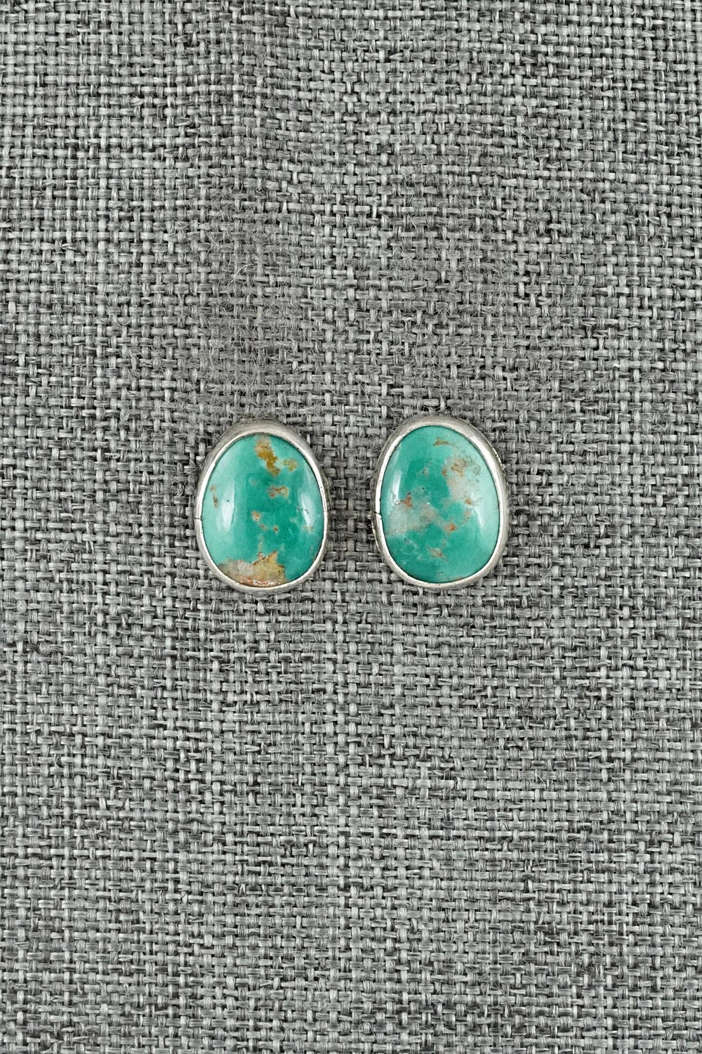 Turquoise & Sterling Silver Earrings - Rosemary Saunders