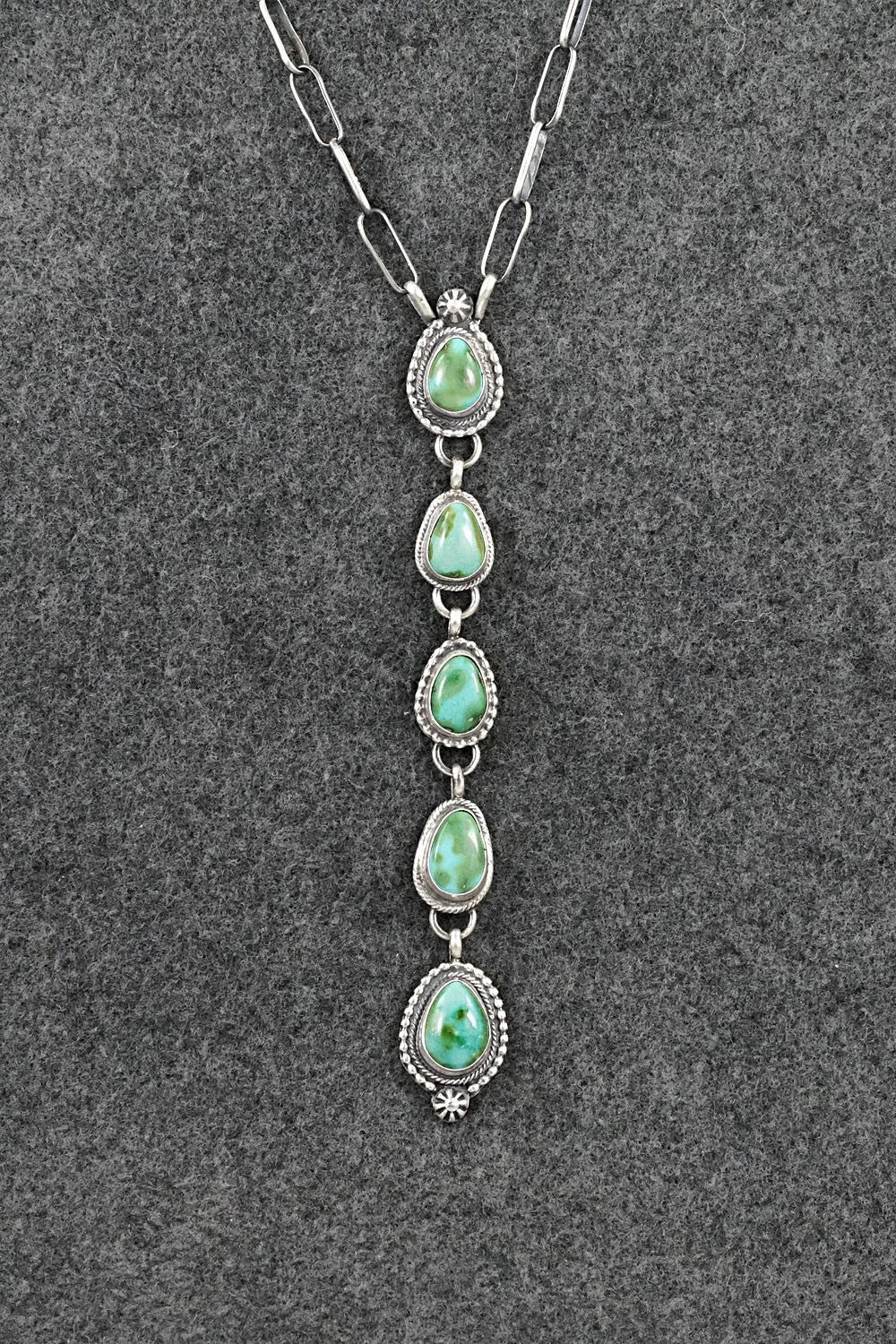 Turquoise & Sterling Silver Necklace - Bobby Johnson