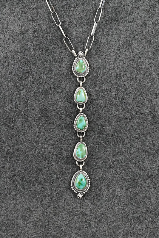 Turquoise & Sterling Silver Necklace - Bobby Johnson