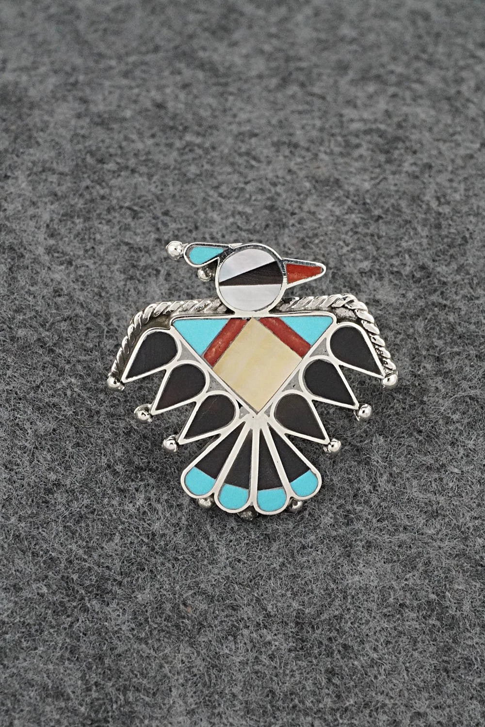 Multi-Stone & Sterling Silver Inlay Necklace Set - Adrian Wallace