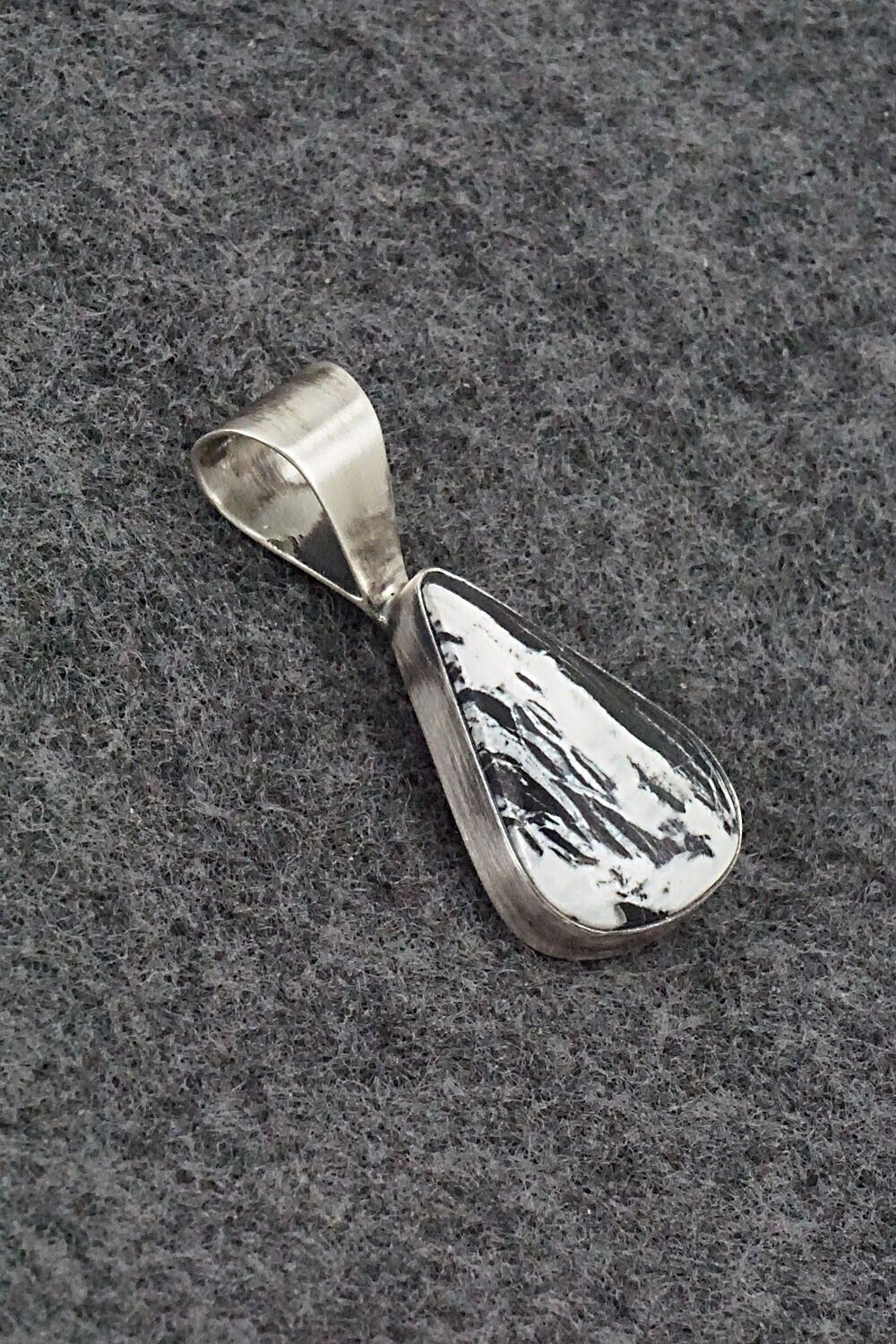 White Buffalo & Sterling Silver Pendant - Fred Guerro