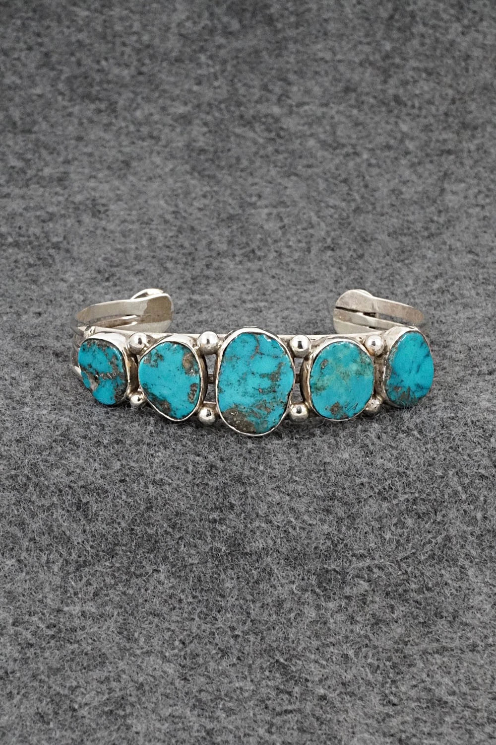 Turquoise & Sterling Silver Bracelet - Priscilla Reeder