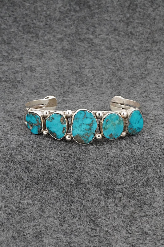 Turquoise & Sterling Silver Bracelet - Priscilla Reeder