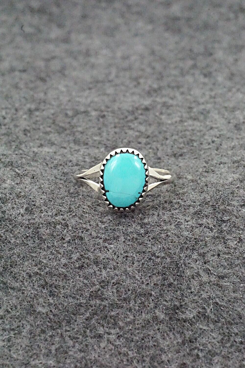 Turquoise & Sterling Silver Ring - Betty Hawthorne - Size 8.75