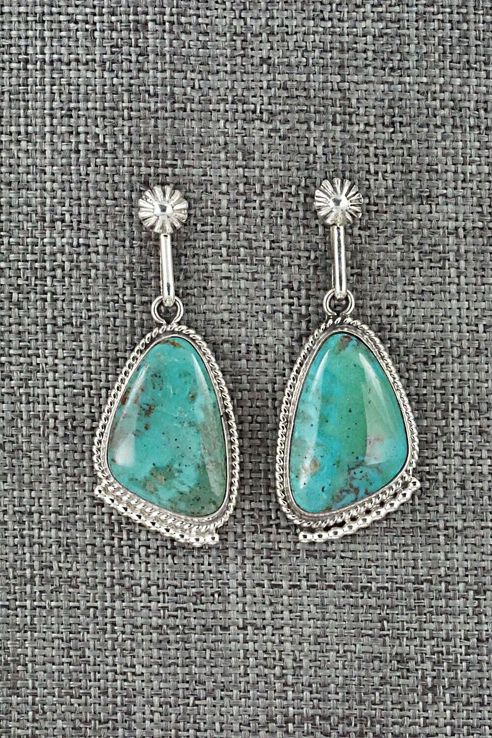 Turquoise and Sterling Silver Earrings - Sharon McCarthy