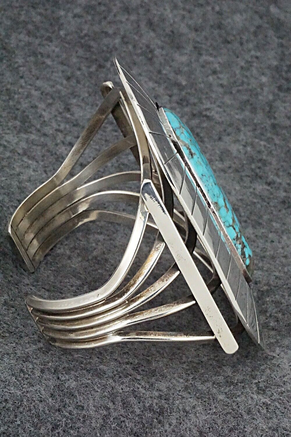 Turquoise & Sterling Silver Bracelet - Navajo - Vintage