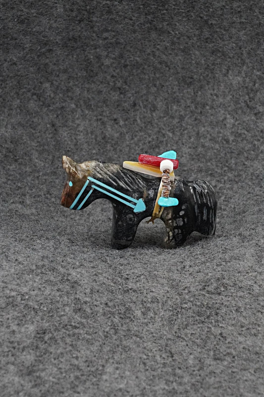 Horse Zuni Fetish Carving - Rodney Laiwakete