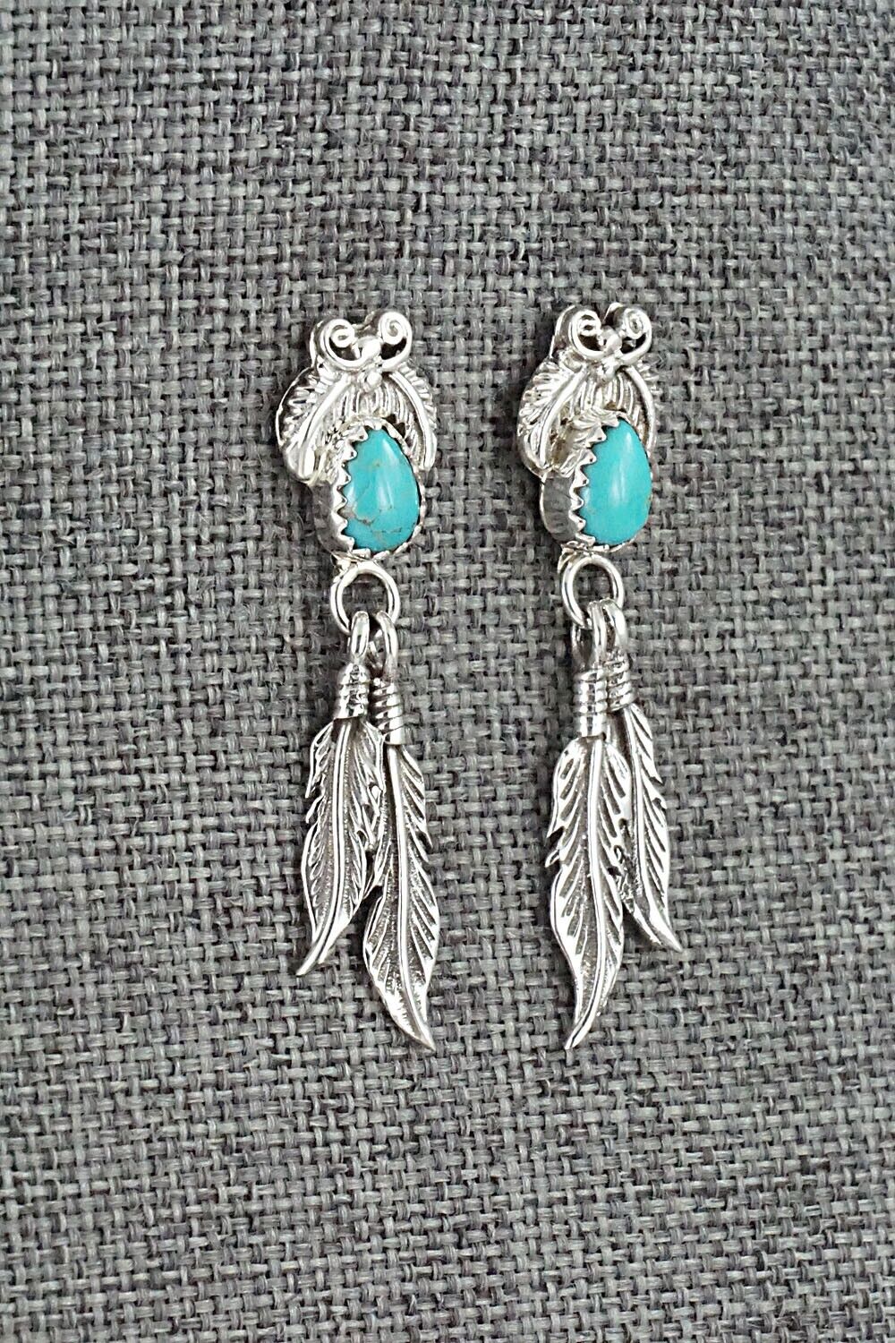 Turquoise and Sterling Silver Earrings - Sharon McCarthy