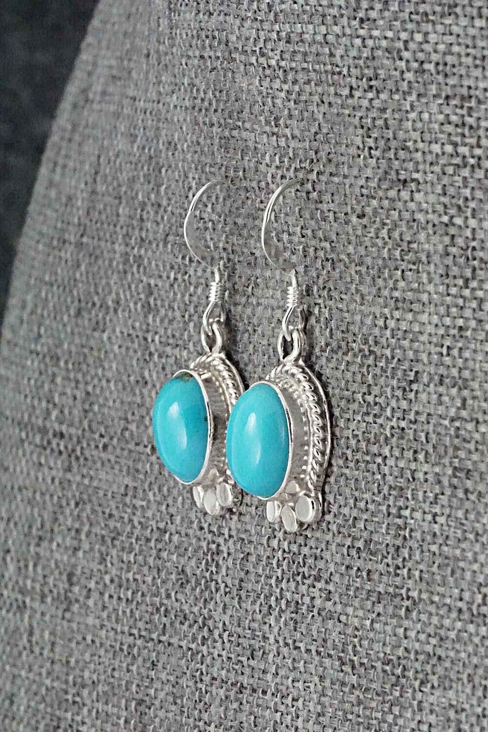 Turquoise and Sterling Silver Earrings - Sharon McCarthy