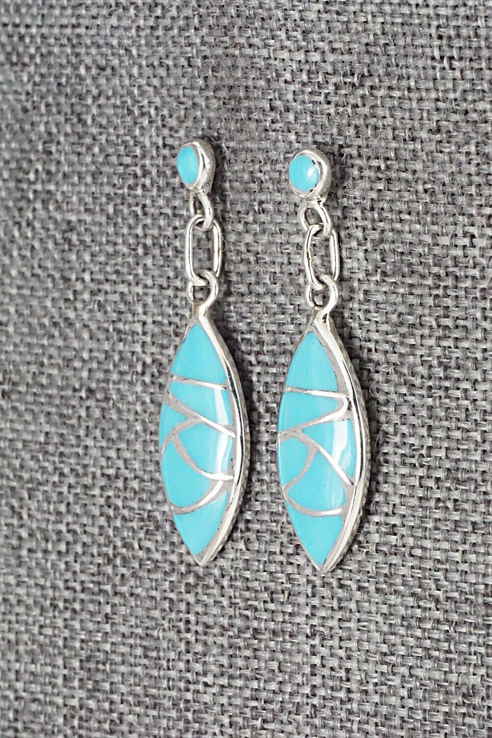 Turquoise & Sterling Silver Earrings - Orena Leekya