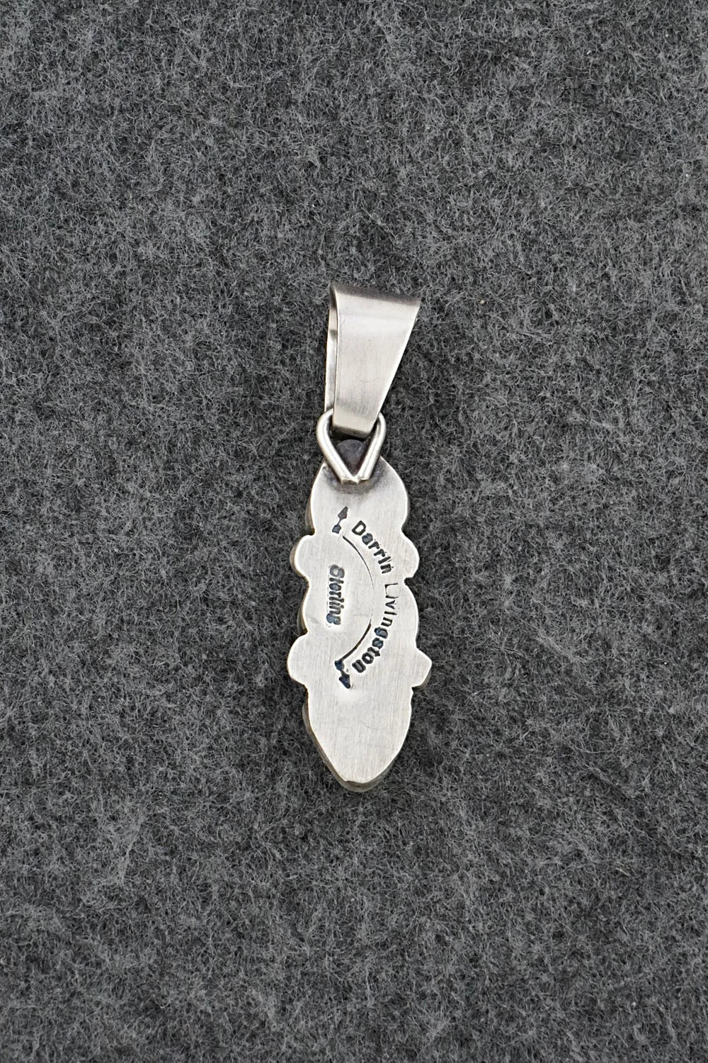 Turquoise & Sterling Silver Pendant - Darrin Livingston