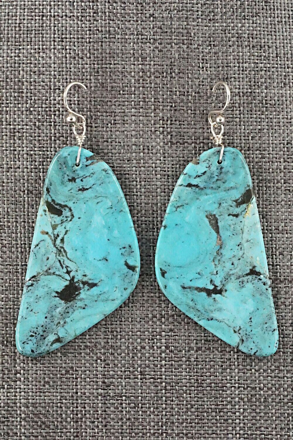 Turquoise & Sterling Silver Earrings - Ella Mae Garcia