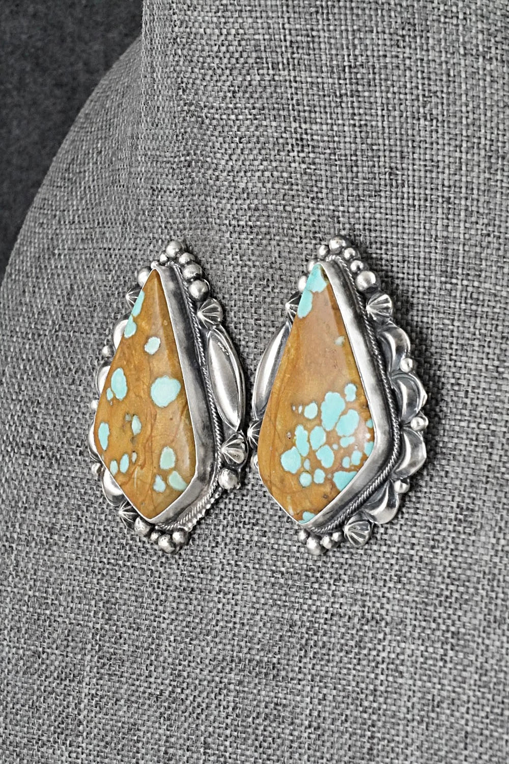 Turquoise & Sterling Silver Necklace and Earrings Set - Bob Becenti