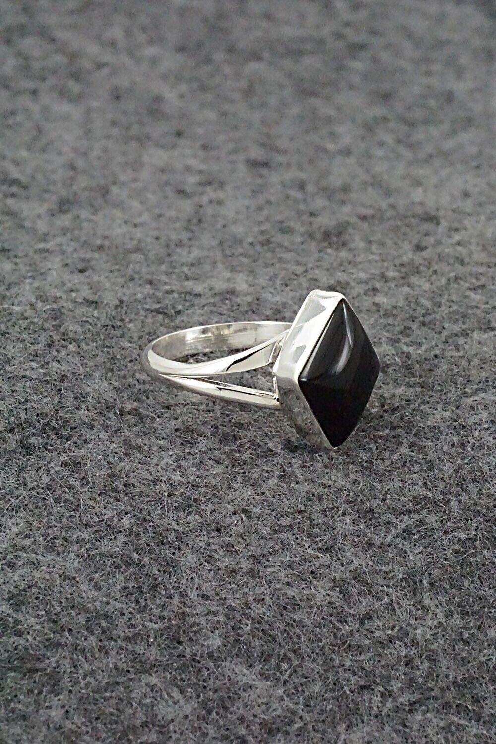 Onyx & Sterling Silver Ring - Letricia Largo - Size 6.25