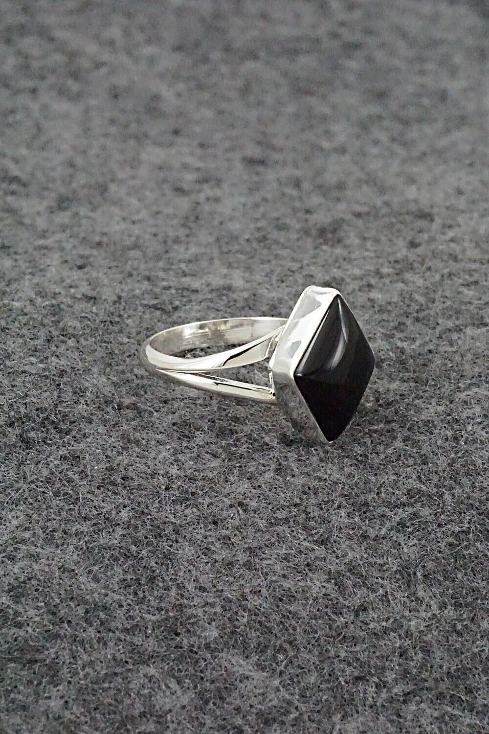 Onyx & Sterling Silver Ring - Letricia Largo - Size 7.25