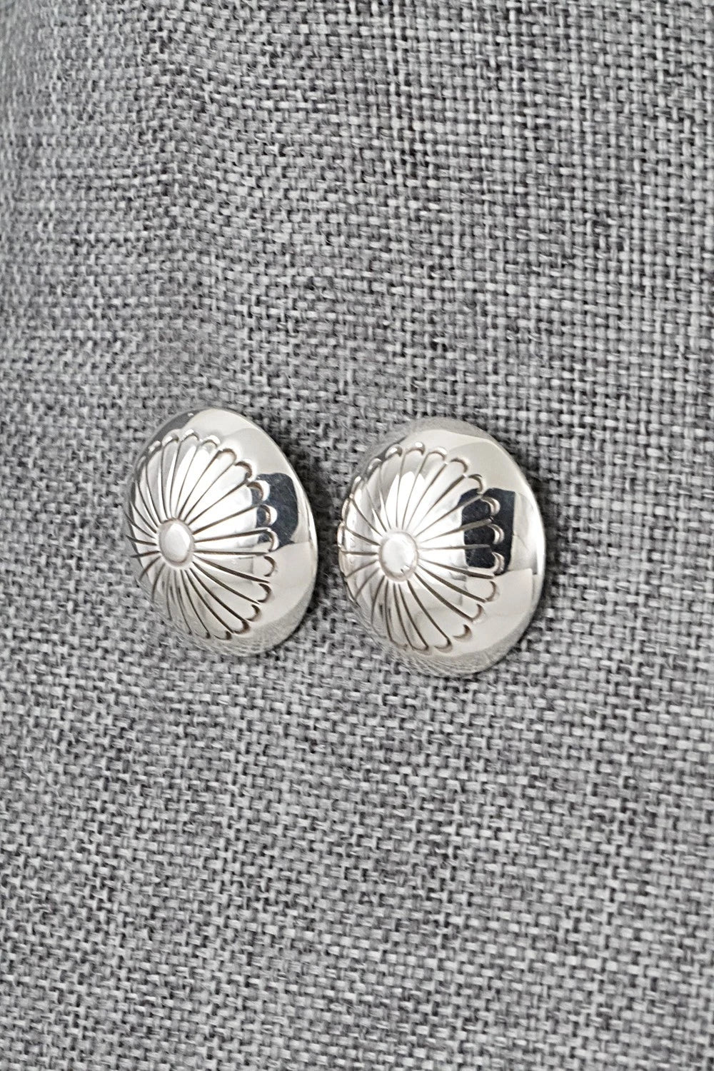 Sterling Silver Earrings - Marie Yazzie